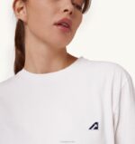 女性 F40RH273 Autry アイコニックなクルーネックTシャツ ホワイト - 画像 (3)