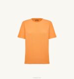 女性 F40RH275 Autry スーパーヴィンテージ クルーネック Tシャツ オレンジ - 画像 (4)