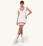 女性 F40RH276 Autry テニス ロゴパッチ ドレス