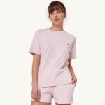 女性 F40RH280 Autry テニス クルーネック Tシャツ ピンク