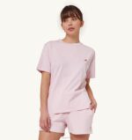 女性 F40RH280 Autry テニス クルーネック Tシャツ ピンク