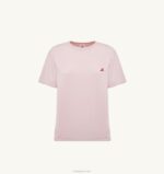 女性 F40RH280 Autry テニス クルーネック Tシャツ ピンク - 画像 (4)