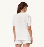 女性 F40RH283 Autry アイコニック ロゴ クルーネック Tシャツ ホワイト - 画像 (2)