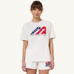 女性 F40RH283 Autry アイコニック ロゴ クルーネック Tシャツ ホワイト