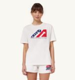 女性 F40RH283 Autry アイコニック ロゴ クルーネック Tシャツ ホワイト