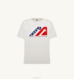 女性 F40RH283 Autry アイコニック ロゴ クルーネック Tシャツ ホワイト - 画像 (4)