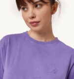 女性 F40RH285 Autry スーパーヴィンテージ クルーネック Tシャツ パープル - 画像 (3)