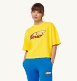 女性 F40RH287 Autry エアロビクス ロゴ Tシャツ イエロー