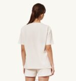 女性 F40RH288 Autry テニスアカデミークルーネックTシャツアイボリーホワイト - 画像 (2)