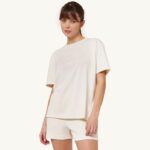 女性 F40RH288 Autry テニスアカデミークルーネックTシャツアイボリーホワイト