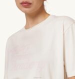 女性 F40RH288 Autry テニスアカデミークルーネックTシャツアイボリーホワイト - 画像 (3)
