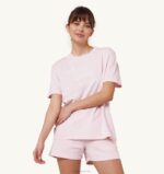 女性 F40RH290 Autry テニスアカデミー クルーネックTシャツ ピンク