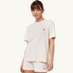 女性 F40RH291 Autry テニス クルーネック Tシャツ アイボリー ホワイト