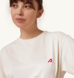 女性 F40RH291 Autry テニス クルーネック Tシャツ アイボリー ホワイト - 画像 (3)