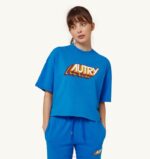 女性 F40RH292 Autry aerobic ロゴ Tシャツ bluette