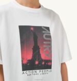 女性 F40RH297 Autry リバティフォト クルーネックTシャツ ホワイト - 画像 (4)