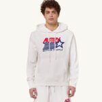 男性 F40RH104 Autry アイコニックなロゴ フーデッド スウェットシャツ ホワイト