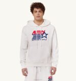 男性 F40RH104 Autry アイコニックなロゴ フーデッド スウェットシャツ ホワイト