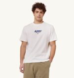 男性 F40RH105 Autry アイコニック ロゴ クルーネック Tシャツ ホワイト