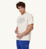 男性 F40RH106 Autry テニス クルーネック Tシャツ アイボリー ホワイト
