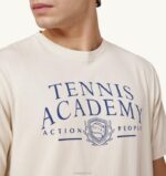 男性 F40RH106 Autry テニス クルーネック Tシャツ アイボリー ホワイト - 画像 (3)