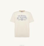 男性 F40RH106 Autry テニス クルーネック Tシャツ アイボリー ホワイト - 画像 (4)