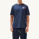 男性 F40RH109 Autry アイコニックなクルーネックTシャツ ブルー
