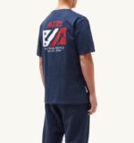 男性 F40RH109 Autry アイコニックなクルーネックTシャツ ブルー - 画像 (3)