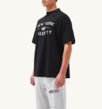 男性 F40RH115 Autry リバティ プリント クルーネック Tシャツ ブラック - 画像 (2)