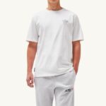 男性 F40RH117 Autry リバティ プリント クルーネック Tシャツ ホワイト