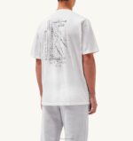 男性 F40RH117 Autry リバティ プリント クルーネック Tシャツ ホワイト - 画像 (3)