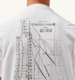 男性 F40RH117 Autry リバティ プリント クルーネック Tシャツ ホワイト - 画像 (4)