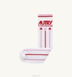 男性 F40RH157 Autry テニス ロゴ ソックス ホワイト