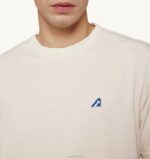 男性 F40RH94 Autry テニス クルーネック Tシャツ ホワイト - 画像 (3)