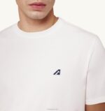 男性 F40RH97 Autry アイコニックなクルーネックTシャツ ホワイト - 画像 (3)