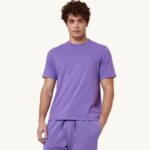 男性 F40RH98 Autry スーパーヴィンテージ クルーネック Tシャツ パープル
